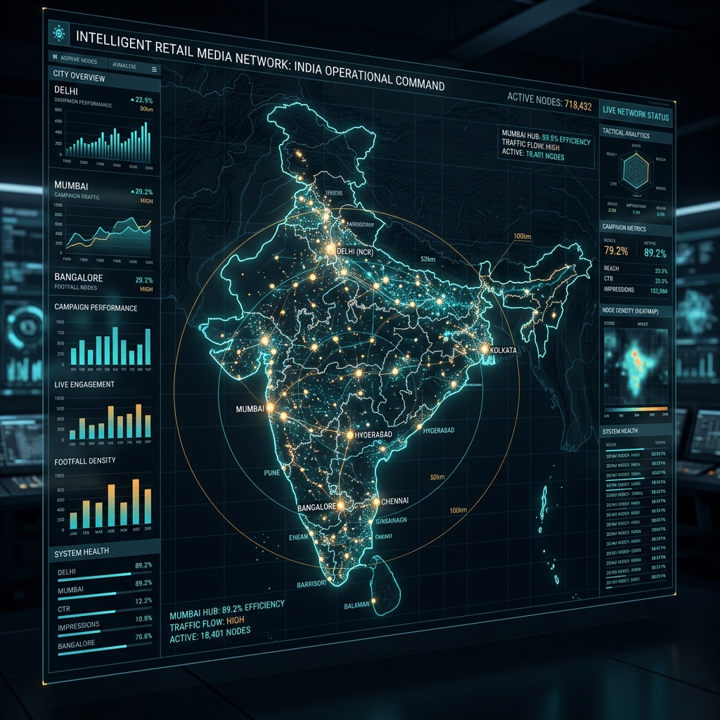 Hyperlocal live network tracking map